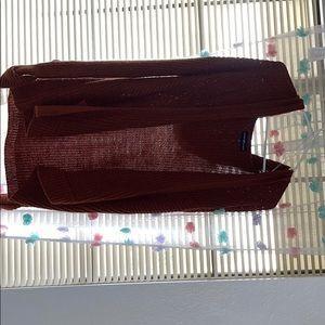 Red brown cardigan